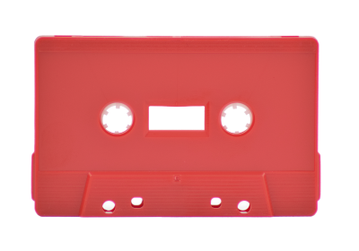 Red Cassette Shell Tab Out